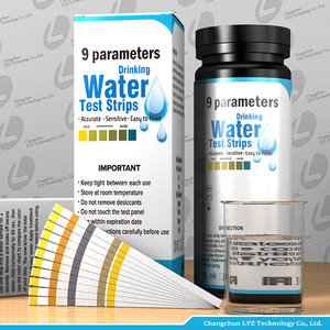 <span class=keywords><strong>Kit</strong></span> de bandelettes de test de <span class=keywords><strong>dureté</strong></span> totale et de pH LYZ, plage 1-14pH, précision 0,1pH, pour aquarium, <span class=keywords><strong>eau</strong></span> tropicale, 50 bandelettes 9-en-1, 80x5mm - Product Image 4