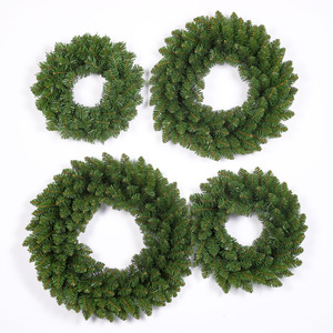 Guirlande de Noël, couronnes de Noël pour porte d'entrée, décorations - Product Image 1