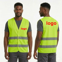 Gilet Riflettente Verde Lime ad Alta Visibilità con Chiusura Traspirante in Rete per Lavoratori Edili e Stradali