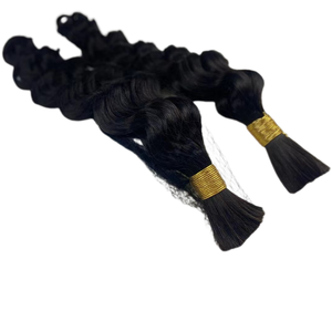 高级产品散装人发供应商原始头发散装包装全长卷曲深身8-40英寸批发发束 - Product Image 6