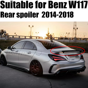 สปอยเลอร์หลังคาร์บอนไฟเบอร์/ABS แท้ สำหรับ Mercedes-Benz CLA W117 รุ่น CLA180 CLA200 250 CLA260 CLA45 ปี 2014-2018 สไตล์ RT - Product Image 1