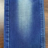 Tela vaquera de sarga pesada Lizhi LT-INDIGO, tejido elástico de poliéster, algodón y spandex para chaquetas vaqueras, jeans y bolsos de hombre y mujer