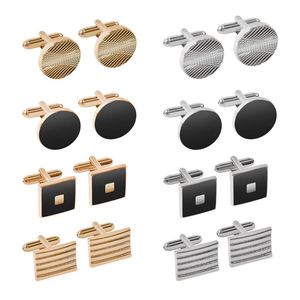 Modische Luxus-Manschettenknöpfe aus Vergoldetem Silber für Herrenhemden mit Krawattenklammer und Knopf, Individuelles Logo, Luxus-Manschettenknöpfe für Herrenhemden - Product Image 1