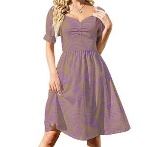 Moda polinesiana all'ingrosso ragazze stampa abito da donna elegante su misura abiti da donna - Product Image 2