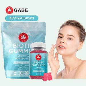 Gomitas de Biotina para Adultos de Marca Privada OEM, Favorecen el Crecimiento Saludable del Cabello, la Piel y las Uñas, Fórmula Personalizada, Venta al por Mayor de Fábrica - Product Image 1