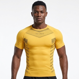 Maglietta a compressione da uomo a manica corta <span class=keywords><strong>Anime</strong></span> stampa 3D allenamento maglietta Sport Gym top Rash Guard per gli uomini MMA Grappling - Product Image 1