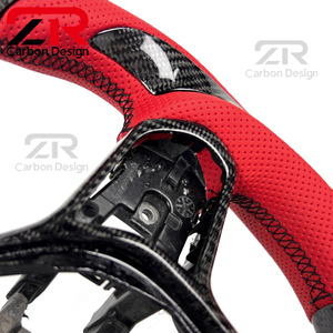 Accesorios para Automóviles <span class=keywords><strong>Honda</strong></span> Civic Accord <span class=keywords><strong>CRV</strong></span> de 11.ª Generación, Volante Personalizado de Fibra de Carbono con LED y RPM para Acura Integra <span class=keywords><strong>Type</strong></span> S A-Spec - Product Image 5