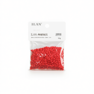 Ilan Abalorios Perline Rosse da 3mm 50g per Creazione di Gioielli Artigianali - Product Image 1