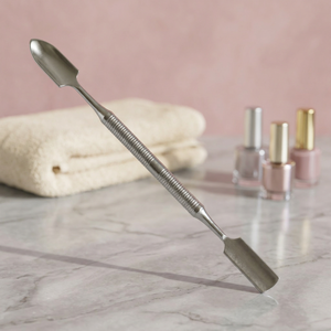 ASAP Professional Stainless Steel Double Ended Reusable Cuticle Pusher Spoon Remover Knife Cleaner Manicure Pedicure Nail Care - Product Image 1