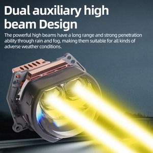 เลนส์โปรเจคเตอร์ Sanvi LK12max ทรงสี่เหลี่ยม ขนาด 3 นิ้ว แบบ Bi-LED กำลังไฟ 76 วัตต์ สำหรับ BMW Toyota และอื่นๆ - Product Image 3