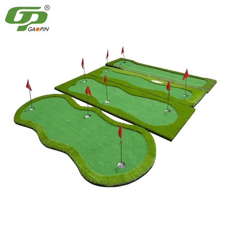 OEM Golf Green Collection Outdoor Golf Putting Mat Artificial Green Grass Carpet Putting Green Practicing Home Use