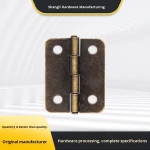 Круглая квадратная петля в антикварном стиле, винтажная, из железа, плоская, 180 градусов, для дверей и мебели, для кухни, Китай - Product Image 4