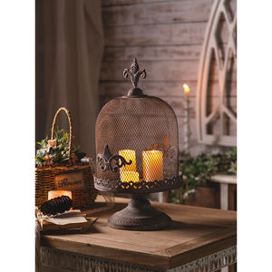 Yeni avrupa tarzı zanaat mumluk Metal dekor Mini kuş kafesi düğün şamdan - Product Image 3