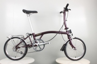 Vélo Pliant 3SIXTY 16 Pouces 6 Vitesses Cadre Acier G6 Mini Vélo Pliable Type M/Y/S Bar Inspiré Brompton Tri-Pliant