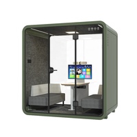 Soundbox Espace de lecture intérieur Isolation phonique Cabine de bureau insonorisée Cabine de conférence insonorisée avec table et canapé