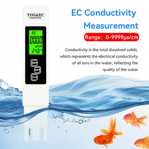 Medidor <span class=keywords><strong>de</strong></span> TDS y EC <span class=keywords><strong>3</strong></span> en 1 para Estanques <span class=keywords><strong>de</strong></span> Peces, Piscinas y Agua <span class=keywords><strong>de</strong></span> Riego con Función <span class=keywords><strong>de</strong></span> Retroiluminación - Product Image 3