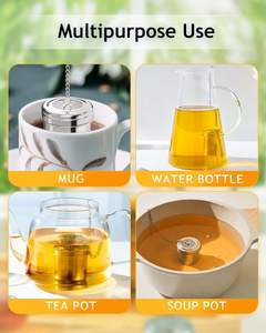 كرة شاي Infuser مع فلتر قابل لإعادة الاستخدام Infuser كرة شاي InfuserTea Ball - Product Image 5