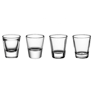 Gelas Tumbler Pernikahan Emas 20ml Custom, Gelas <span class=keywords><strong>Shot</strong></span> Transparan Personal dengan Logo Unik Desain Klasik Frosted untuk Whiskey - Product Image 1