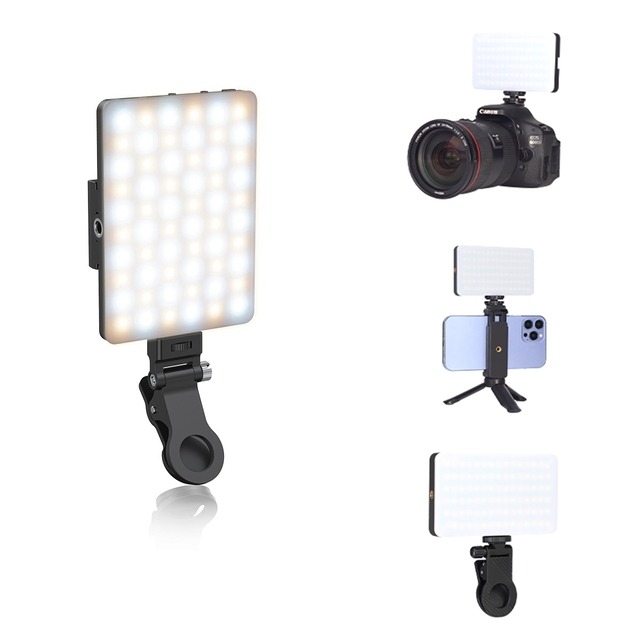 Wholesale Photography Pocket Fill Light for Camera Phone 2000mAh Rechargeable LED Adjustable Color Temperature 2700-6500K