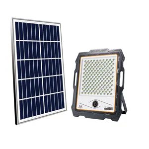 发光二极管太阳能泛光灯Luces Solares太阳能电池板IP67花园90 80 ABS 100w 200w 300w 10黑色1000w价格交易3天20-50