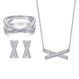 Elegant 925 <b>Silver</b> Micro Pave CZ Halo Engagement <b>Set</b>, Rhodium Plated Cushion Cut Zirconia 3PCS Proposal Jewelry <b>Set</b> for Women - Product Image 1