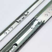 Glissières de tiroir robustes de 53 mm avec verrouillage intégré, montage latéral télescopique, capacité de 220 lb pour camping-car, fourgon utilitaire, boîte à outils, atelier