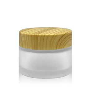 Frascos de cristal vacíos cosméticos crema de ojos con tapas de Bambú - Product Image 4