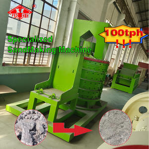 Henan Shaolin TPH Dreizylinder-Vertikalwellen-Prall brecher Factory Direct 132KW Sand herstellungs maschinen Übersee motor - Product Image 2