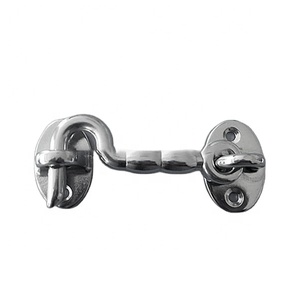Gancho de acero inoxidable 316 para cabina marina, pestillo de ojo, ganchos para puerta, 125mm (5 pulgadas), pestillo para puerta, cerradura, herrajes para yates y barcos - Product Image 1