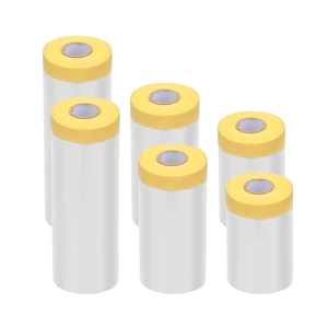 Painting Protection Covering HDPE Film Pre-taped Masking Film Tape