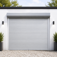 Lame de porte de garage industrielle en acier de 98 mm, robuste et moderne, avec panneau isolant en mousse et fixation par vis pour ouvertures d'usine