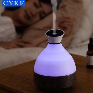 CYKE-difusor de Aroma eléctrico, humidificador de aceites esenciales de grano de madera, lámpara de ambiente marrón oscuro, difusor de Aroma de diseñador 812 - Product Image 3