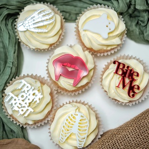 ECCOBELLA - Adornos Reutilizables de Acrílico para Pasteles y Cupcakes de Halloween, 50 Piezas/Bolsa OPP, para Decoración de Pasteles y Artículos de Fiesta - Product Image 1