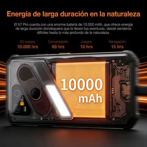Teléfono Resistente AGM X7 Pro con Cámara Térmica 512x384, 10000mAh, 6GB, 256GB, IP68, IP69K, Carga Inalámbrica, Android 16, eSIM - Product Image 2