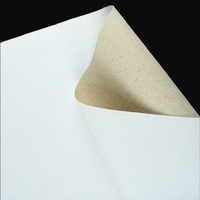 Toile peinte à la main en mélange de lin et de coton à mailles fines avec cadre 440 g/m² Tissu de toile peinte pour la peinture à la main artistique