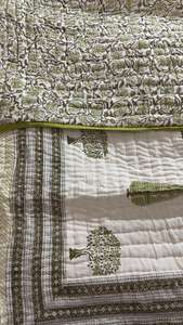 Indian Manufacturer Latest Printed Vintage Indian Kantha <b>Quilt</b> Hand Stitched Cotton Printed Pattern for <b>Bedspread</b> Gudari/Blanket - Product Image 6