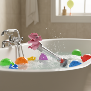 Double Crown Dragon Water Cannon 10.5x6x41cm Plastic Bath Toy For Kids - Product Image 2