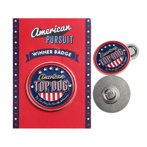 Werbegeschenke Hersteller Individueller Metallpin Harte Weiche Emaille Pin 2D 3D Gold Silber Reversnadeln Anstecker mit Magnet - Product Image 2