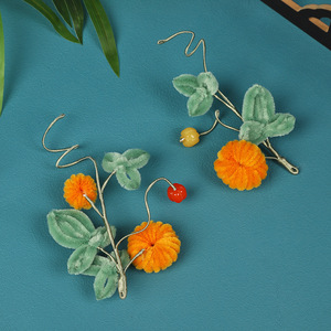 Nouvel accessoire de maquillage créatif et polyvalent en velours frais, inspiré du Zen, fait main, design original automne/hiver, coiffe Hanfu - Product Image 4