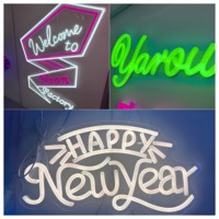 Enseigne néon LED personnalisée avec design gratuit, enseigne néon personnalisée en acrylique avec nom pour la décoration de boutique, bar, café