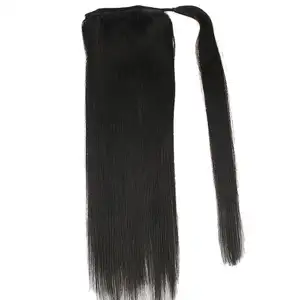 Wholesale Price Double Drawn Brazilian Ponytail Extension Virgin Remy Human Hair 1 Piece Ponytail Hair Extensions