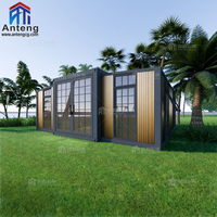 Maison conteneur durable et extensible 20FT 40FT, structure en acier ignifuge et résistante aux intempéries, idéale pour la vie hors réseau ou comme studio