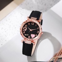 Montre à quartz décontractée de luxe 2026 pour femme, style simple, motif unique, idéale comme cadeau pour fille
