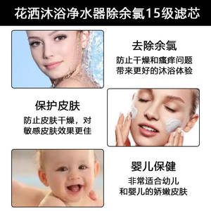 Cartucho de filtro de ducha de 15 etapas de plástico de fácil instalación para uso doméstico - Product Image 5