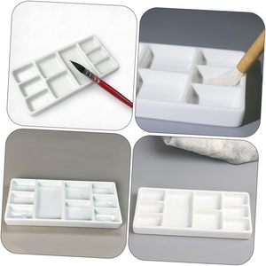 Paleta <span class=keywords><strong>de</strong></span> cerámica, placa mezcladora <span class=keywords><strong>de</strong></span> colores, <span class=keywords><strong>pintura</strong></span> <span class=keywords><strong>de</strong></span> acuarelas, viaje <span class=keywords><strong>de</strong></span> concha blanca <span class=keywords><strong>para</strong></span> <span class=keywords><strong>pintura</strong></span> al óleo, gouache y pinturas acrílicas - Product Image 6