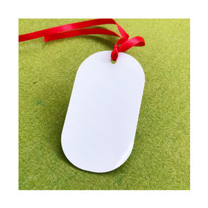 3 "3,5" 4 "Impresión Uv personalizada Círculo de dos lados Adorno de aluminio Árbol de Navidad Adornos de sublimación de forma redonda de metal en blanco - Product Image 5