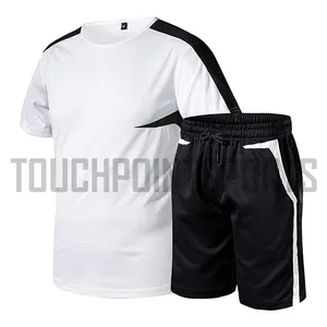 Conjunto de camiseta e bermuda masculina, camiseta e shorts personalizados 2 peças