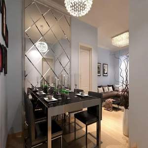 กระเบื้องโมเสคแก้วทรงสี่เหลี่ยมจัตุรัสลายอาร์ตเดโคคุณภาพสูงราคาประหยัดยี่ห้อ <span class=keywords><strong>AYSHA</strong></span> พร้อมกาวในตัวสำหรับตกแต่งภายในบ้าน - Product Image 5