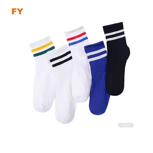 ZJFY- I0391 boy children school white socks boys white sports socks