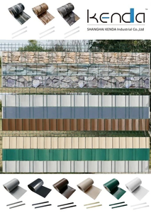 Bande de clôture décorative horizontale en PVC Kenda, installation facile, résistante aux UV, <span class=keywords><strong>design</strong></span> creux, écran d'intimité pour clôture de jardin en fil métallique - Product Image 3